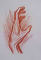 Michael Hensley Drawings, Human Hands 6